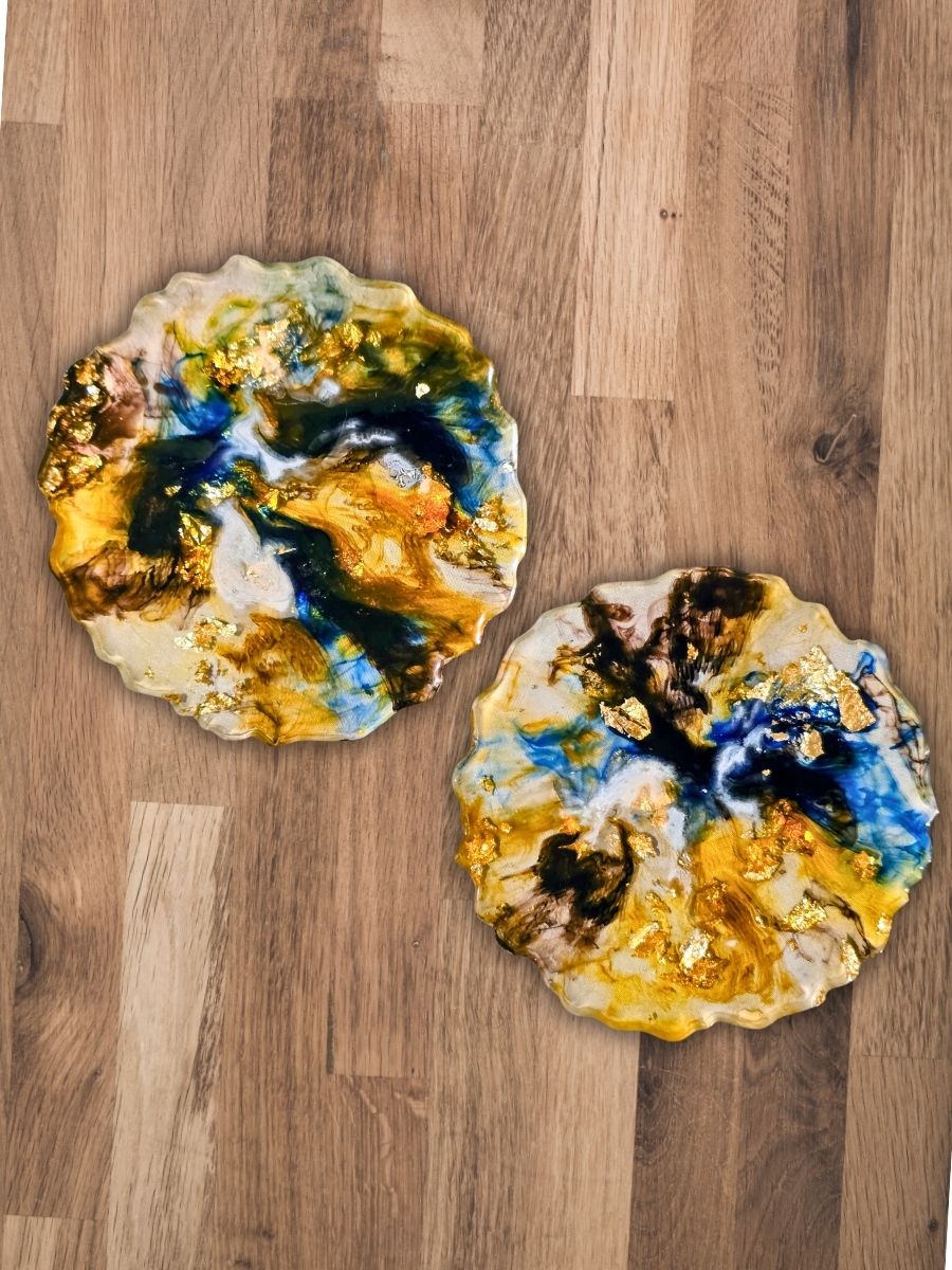 Gilded Tides Coasters | Home Decor