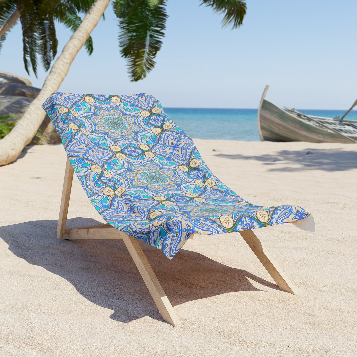 Ocean Tide Mandala Beach Towel