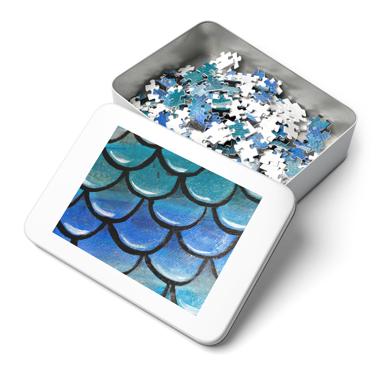 Jigsaw Puzzle with Tin