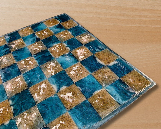 Sand & Waves Chessboard | Resin Home Decor