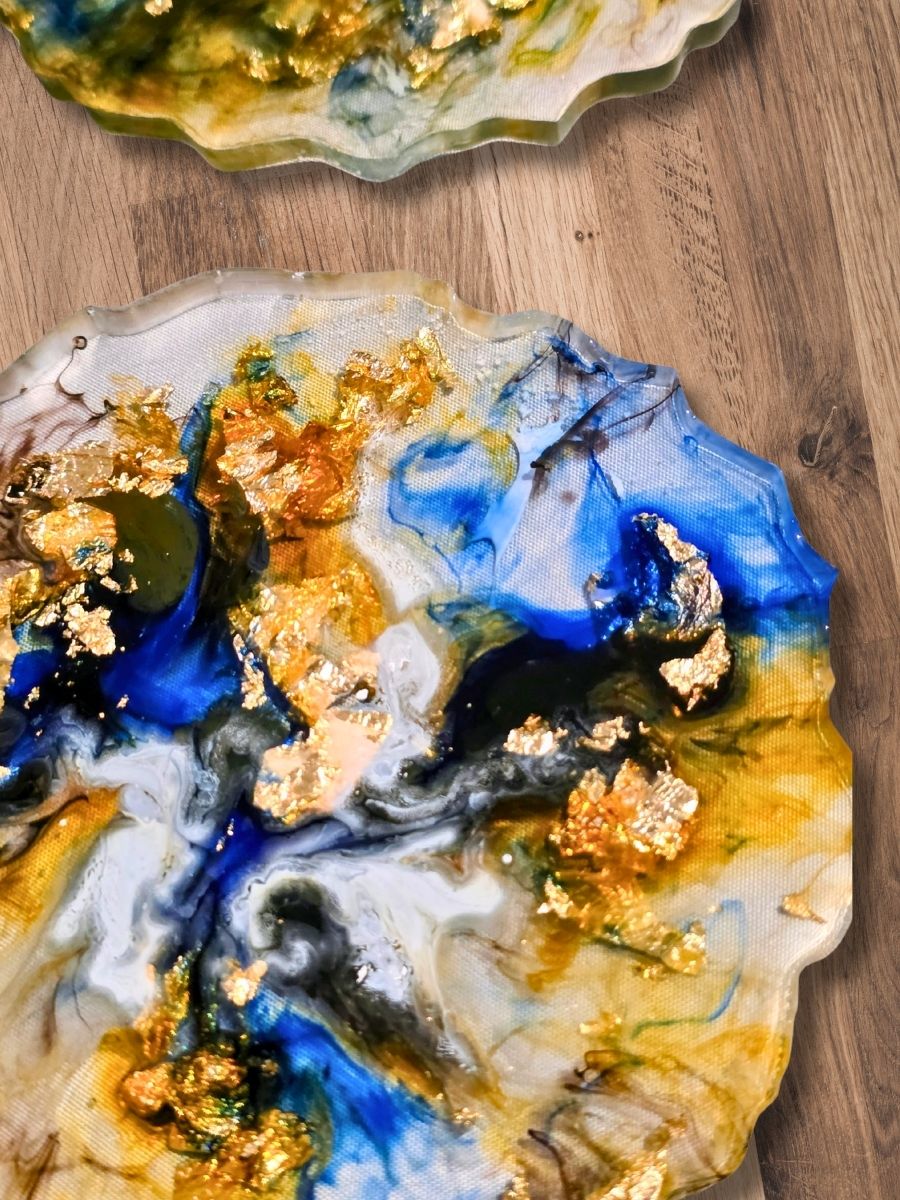 Gilded Tides Coasters | Home Decor
