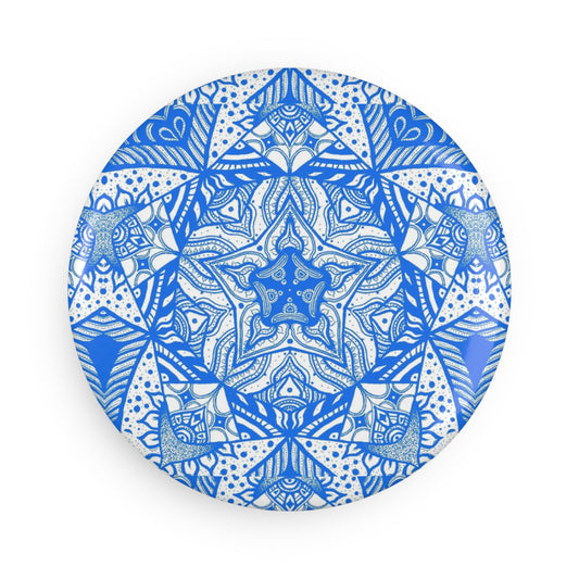 Blue Star Magnet - Hand Drawn Print