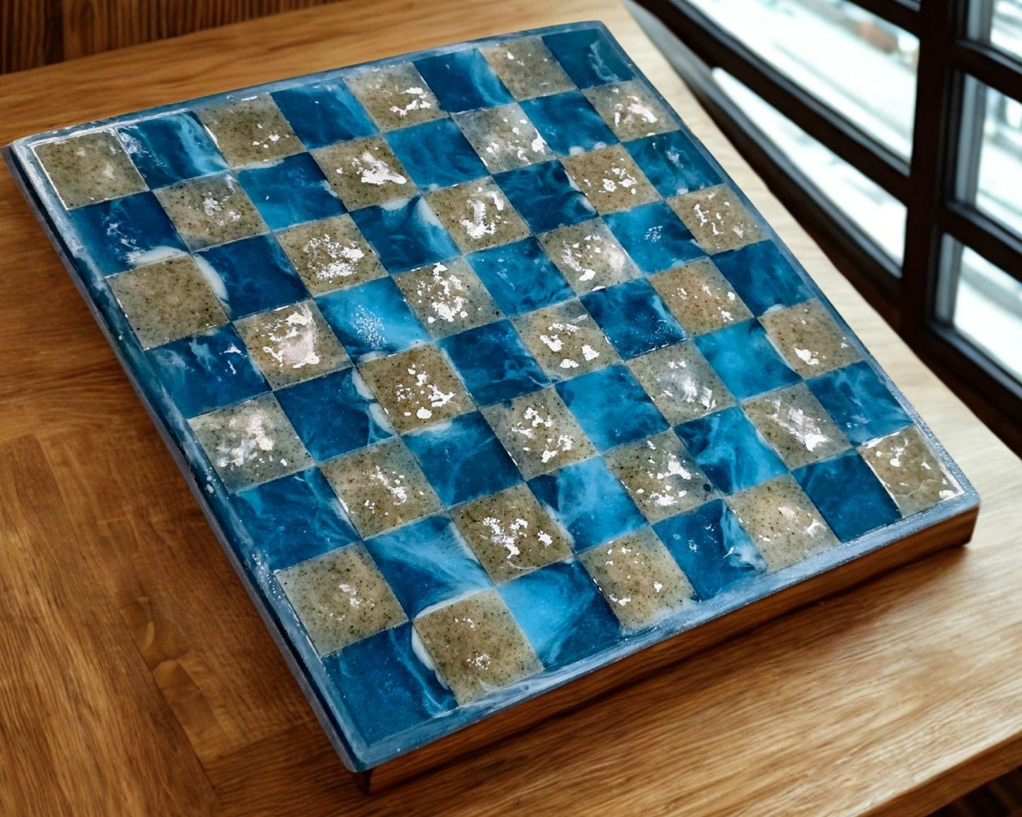 Sand & Waves Chessboard | Resin Home Decor
