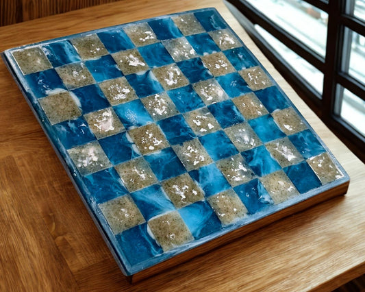 Sand & Waves Chessboard | Resin Home Decor