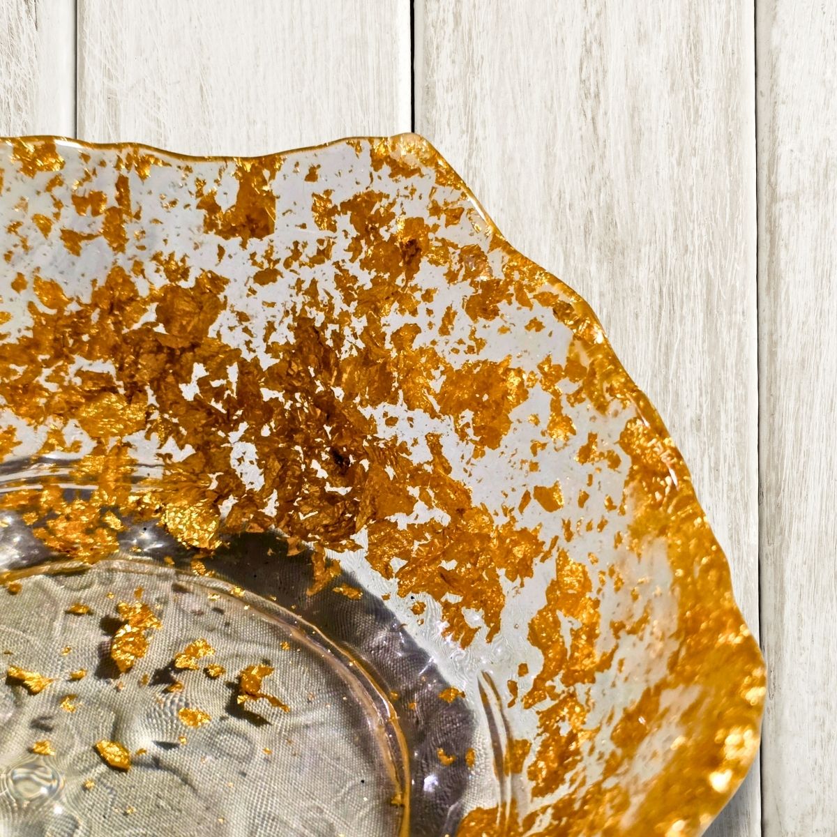 Golden Flecks Bowl | Resin Home Decor