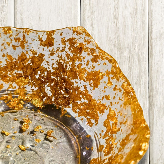 Golden Flecks Bowl | Resin Home Decor