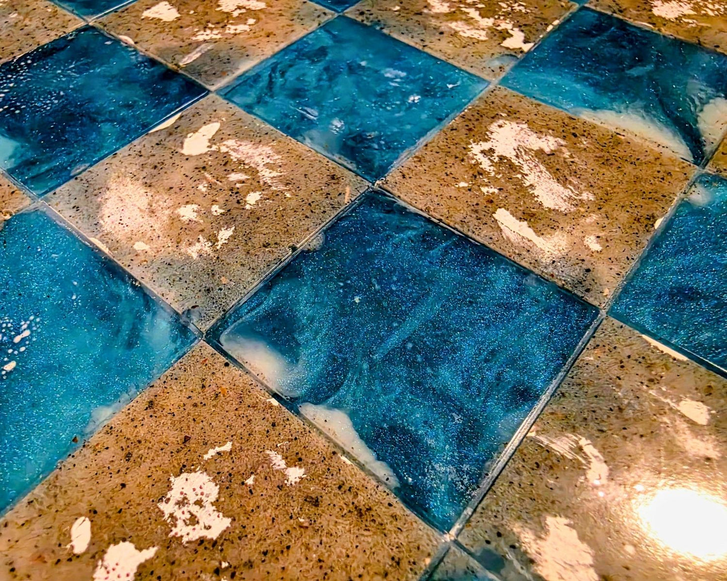 Sand & Waves Chessboard | Resin Home Decor