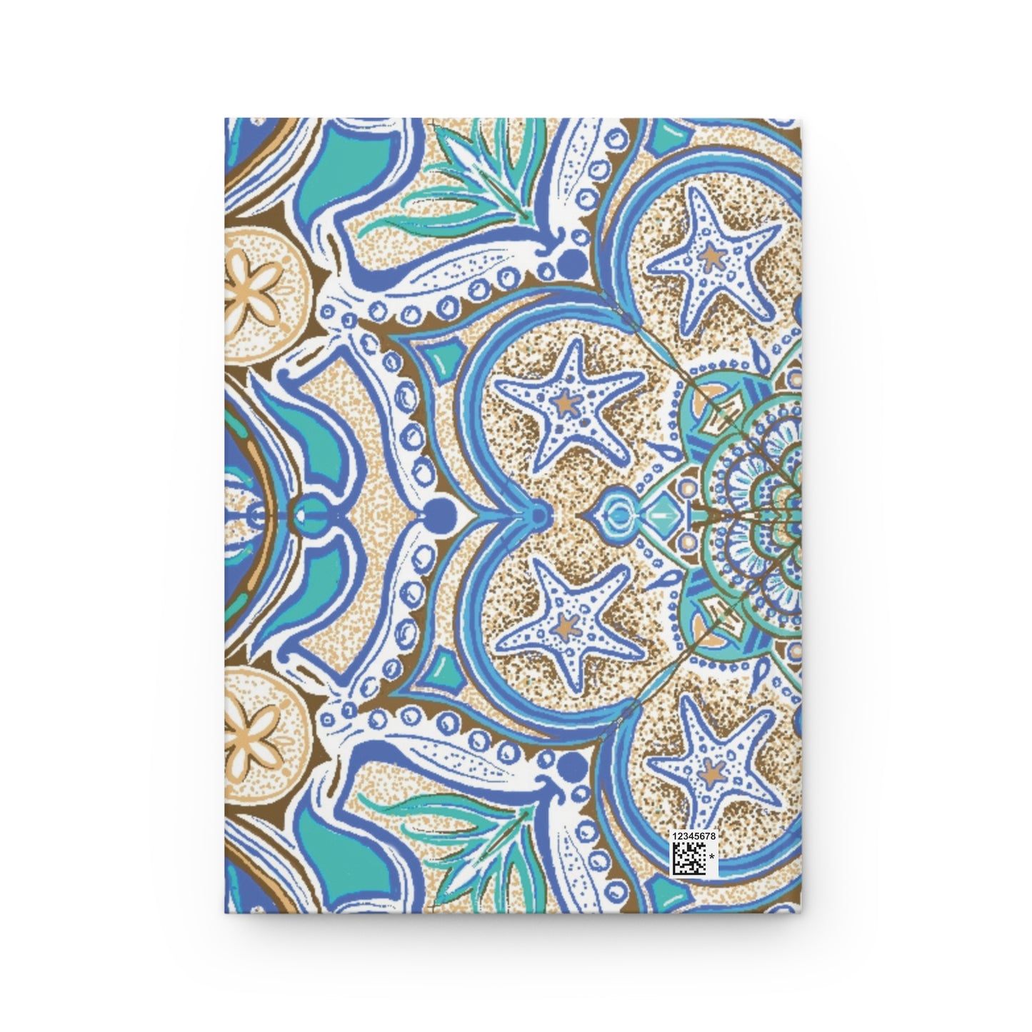 Ocean Tide Mandala Hardcover Journal | Beachy Nautical Notebook