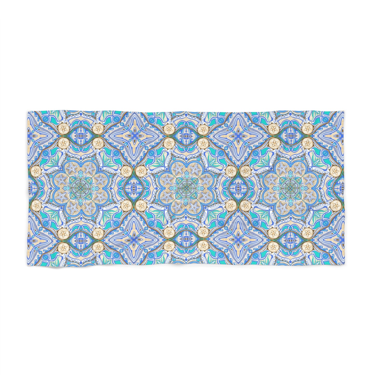 Ocean Tide Mandala Beach Towel